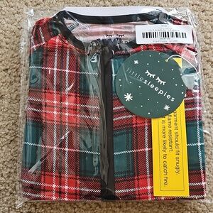 Little Sleepies Fireside Plaid Bamboo Zippy 12 18M